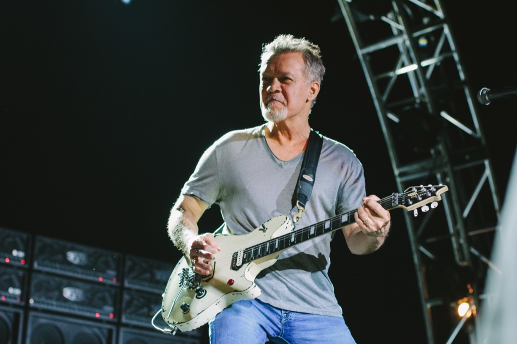 Eddie van Halen tijdens een optreden