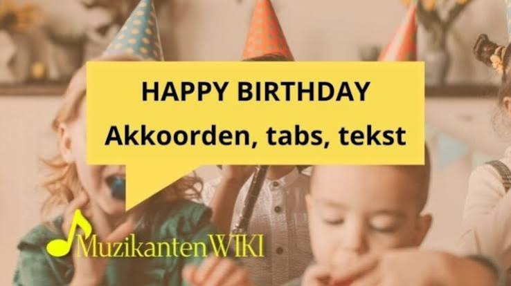 Happy Birthday (akkoorden, tabs, tekst)